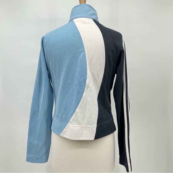 Adidas Blue Track Jacket Size Large FLAWED Adidas Blue Jacket - Picture 6 of 11